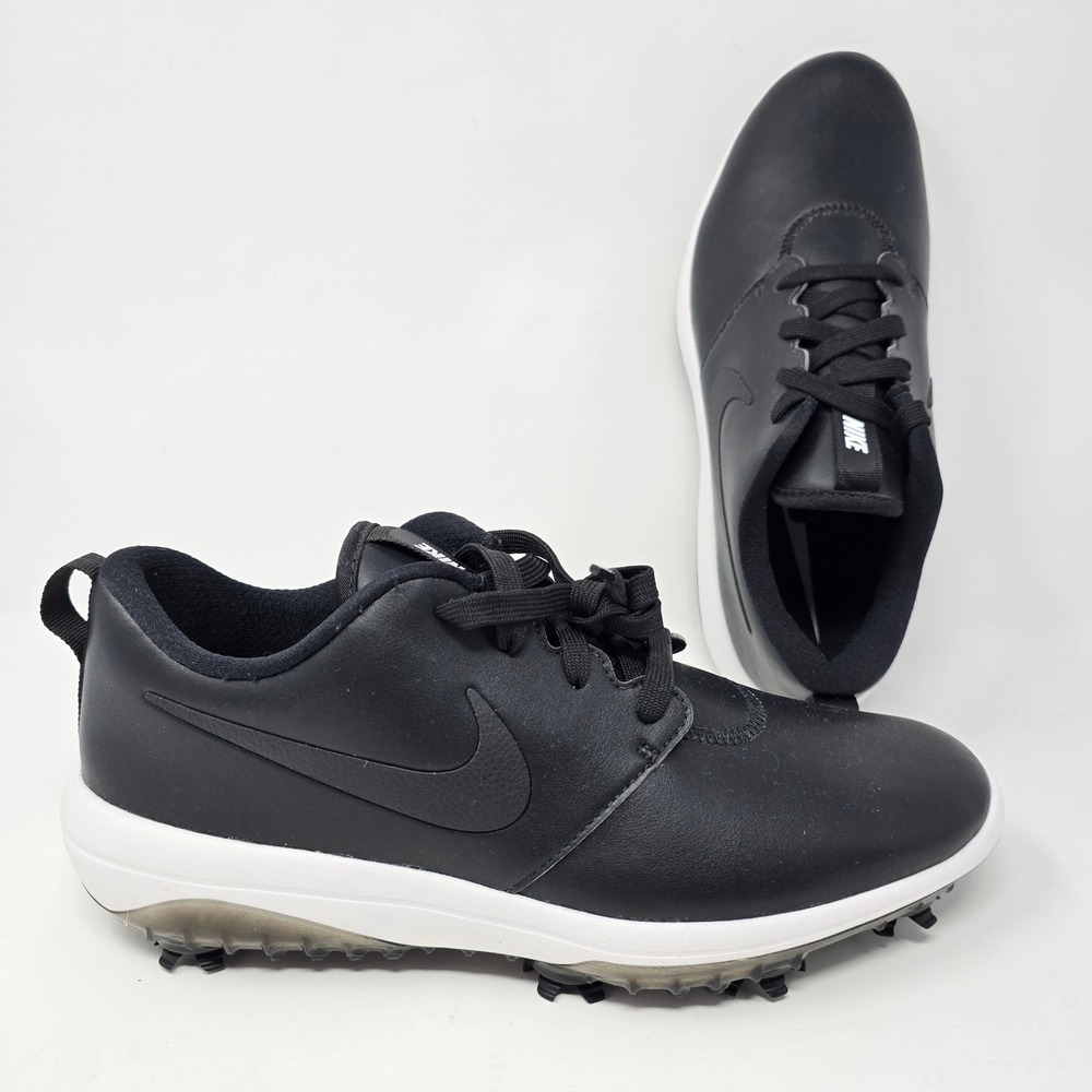 Nike Roshe G Tour Mens Golf Shoes Black White Spiked AR5580-001 Size 7.5